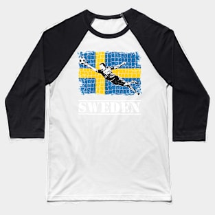 Sweden Soccer Supporter Goalkeeper Shirt Baseball T-Shirt